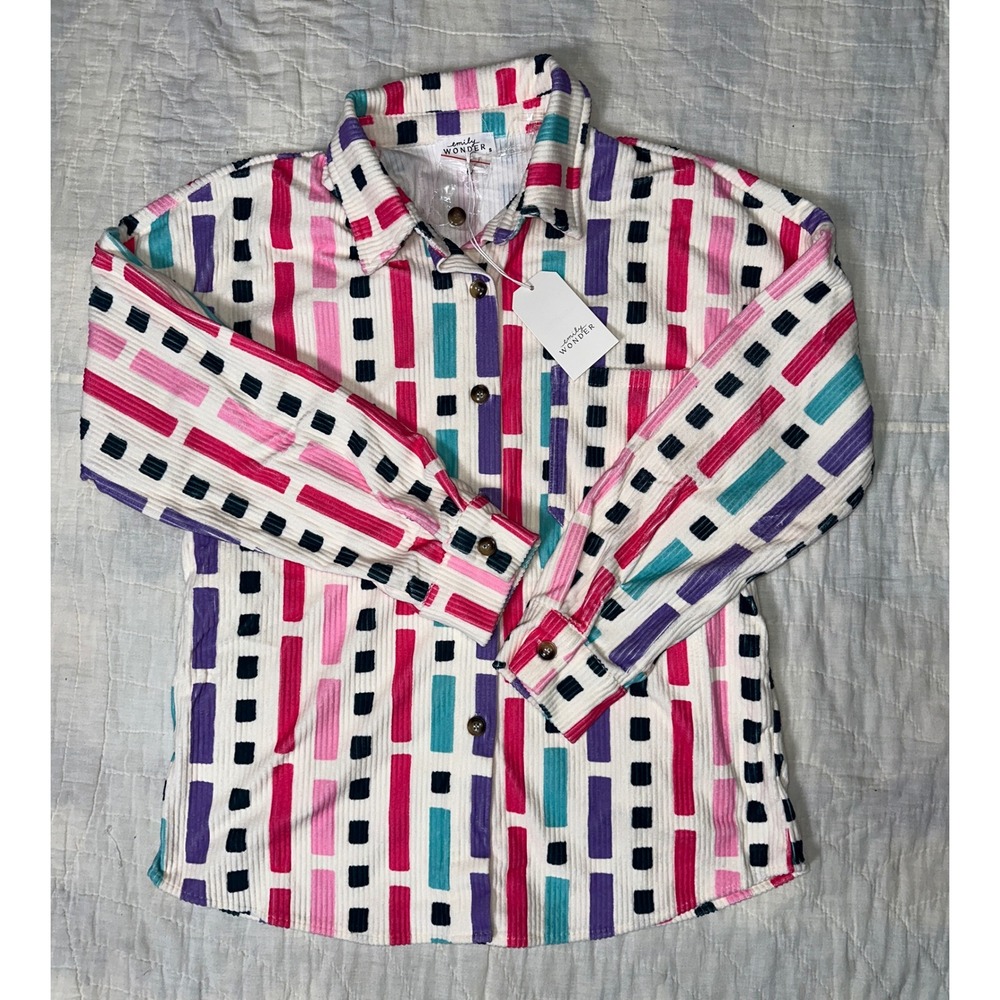 Emily Wonder Geometric Shacket Size Small